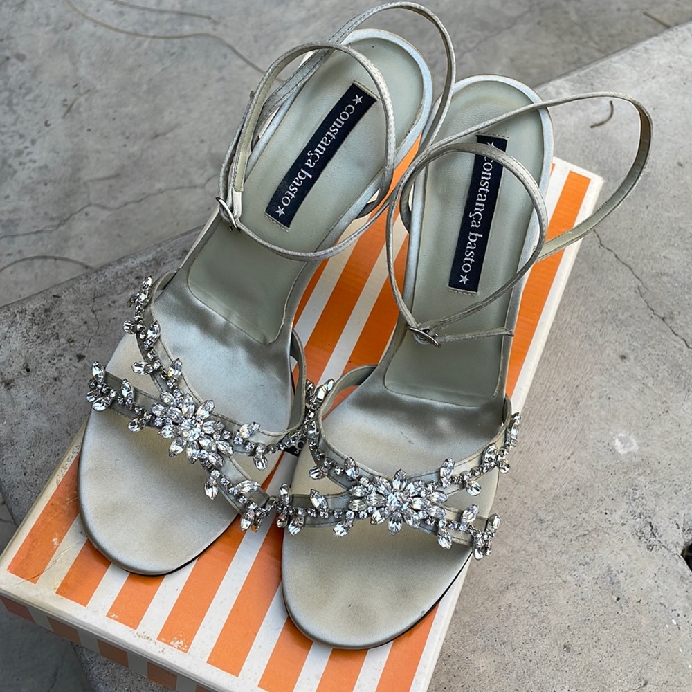 CONSTANCA BASTRO RHINESTONE STRAP HIGH HEEL SHOES